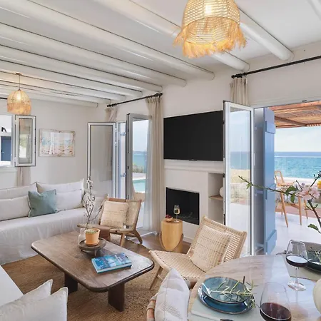 Villa Akroyiali - Seafront Serenity With Shared Pool